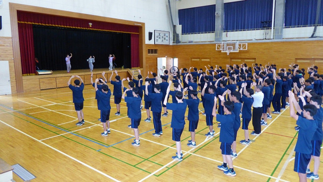 秋祭りパレード練習